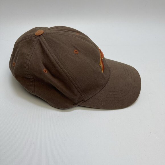 Vintage Rusty Hat Cap Men Brown / Orange Bill Surfer Surfing Skater Y2K FlexFit - Picture 2 of 10